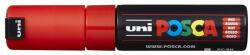 uni Dekormarker, 8 mm, vágott, UNI "Posca PC-8K", piros (TUPC8KP) - fiorex