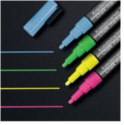 Sigel Folyékony krétamarker készlet, kúpos hegy, 1-2 mm SIGEL, 4 különböző szín (SBA179) - fiorex
