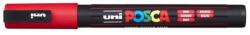uni Dekormarker, 0, 9-1, 3 mm, UNI "Posca PC-3M", piros (TUPC3MP) - fiorex