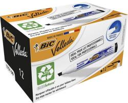 BIC Flipchart- és táblamarker, 1, 1-5, 6 mm, vágott, BIC "Velleda ecolutions", fekete (BC904946) - fiorex