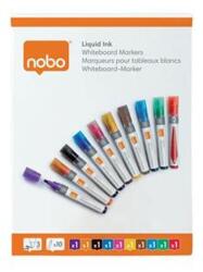 Nobo Táblamarker, folyékonytintás, kúpos, 1-3 mm, NOBO, vegyes színek (VN5381) - fiorex