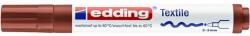 edding Textilmarker, 2-3 mm, kúpos, EDDING "4500", barna (TED4500B)
