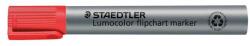 STAEDTLER Flipchart marker, 2 mm, kúpos, STAEDTLER "Lumocolor 356", piros (TS3562)