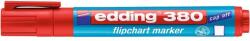edding Flipchart marker, 1, 5-3 mm, kúpos, EDDING "380", piros (TED380P) - fiorex