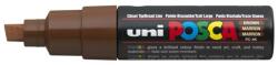 uni Dekormarker, 8 mm, vágott, UNI "Posca PC-8K", barna (TUPC8KB) - fiorex