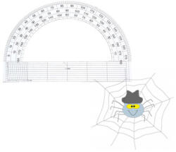  Szögmérő 180 fokos papír