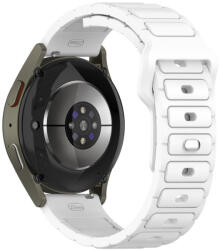 RMPACK Samsung Galaxy Watch 7 44mm 40mm Szilikon Pótszíj - Business Edition Fehér