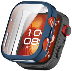 RMPACK Huawei Watch Fit 4 Pro Tok Védőkeret Szilikon TPU Full Protector Sötétkék