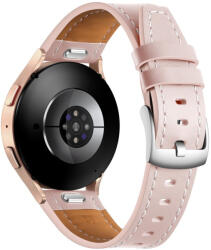 RMPACK Samsung Galaxy Watch 7 44mm 40mm Bőrszíj Prémium Pótszíj Óraszíj Cow Style Rózsaszín