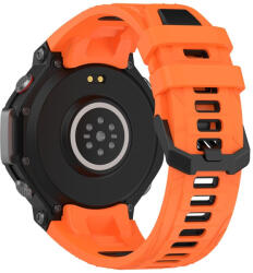 RMPACK Amazit T-Rex 3 Óraszíj Pótszíj Dual Color Style Szilikon Szíj Narancssárga-Fekete
