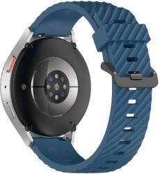 RMPACK Samsung Galaxy Watch 7 44mm 40mm Óraszíj Szilikon Pótszíj - Carbon Life Style Sötétkék