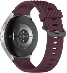 RMPACK Samsung Galaxy Watch 7 44mm 40mm Óraszíj Szilikon Pótszíj - Carbon Life Style Bordó