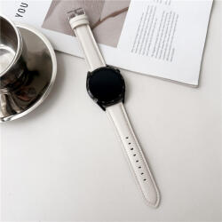 RMPACK Samsung Galaxy Watch 7 44mm 40mm Szíj - Bőrszíj Nappa Strap Pótszíj Óraszíj Bézs