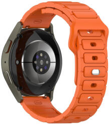 RMPACK Samsung Galaxy Watch 7 44mm 40mm Szilikon Pótszíj - Business Edition Narancssárga