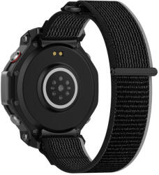 RMPACK Amazit T-Rex 3 Pótszíj Szövet Óraszíj Sport Minimal Style Fekete-Szürke
