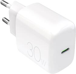 PURO ProLite hálózati töltő 1xUSB-C csatlakozással 30W - fehér