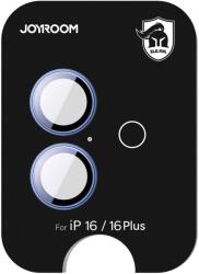JOYROOM JR-MFY0257 kamera lencse védő fólia kék szegéllyel iPhone 16/16 Plus