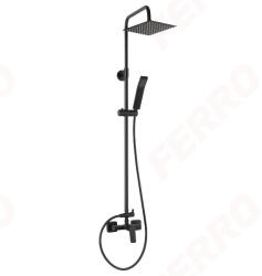 FERRO Sistem de dus cu baterie perete dus, gun metal FERRO Vitto Verdeline NP81-BVI7UVL-GM