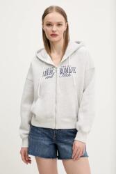 Abercrombie & Fitch felső szürke, női, nyomott mintás, kapucnis, KI185-5011 - szürke L