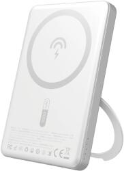 Dudao K28S MagSafe-kompatibilis powerbank 1xUSB-C csatlakozással kitámasztóval 5000mAh 20W PD - ezüst szín