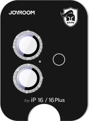 JOYROOM JR-MSJ0272 kamera lencse védő fólia ezüst színű szegéllyel iPhone 16/16 Plus