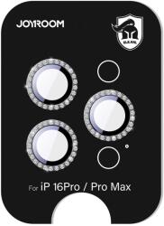 JOYROOM JR-MSJ0307 kamera lencse védő fólia fekete szegéllyel iPhone 16 Pro/16 Pro Max