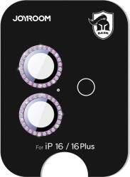 JOYROOM JR-MSJ0275 kamera lencse védő fólia rózsaszín szegéllyel iPhone 16/16 Plus