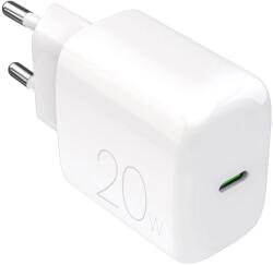 PURO ProLite hálózati töltő 1xUSB-C csatlakozással 20W - fehér