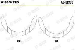 GLYCO Saiba distantier, arbore cotit GLYCO A193/4 STD (A193/4 STD)