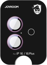 JOYROOM JR-MFY0259 kamera lencse védő fólia rózsaszín szegéllyel iPhone 16/16 Plus