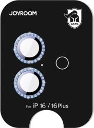 JOYROOM JR-MSJ0273 kamera lencse védő fólia kék szegéllyel iPhone 16/16 Plus
