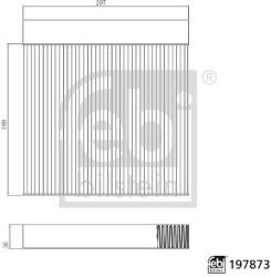 Febi Bilstein Filtru, aer habitaclu FEBI BILSTEIN 197873 (197873)