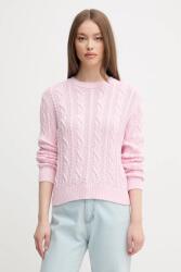 Benetton pamut pulóver rózsaszín, 1594D10D4 - rózsaszín XS