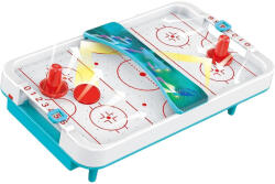 Flippy Masa Ice Hockey, Flippy, cu Tabela de Scor, 2 Pucuri, din ABS, pentru Adulti Copii +5 Ani, 28 x 8 x 16 cm, Alb Albastru (teo-135247)