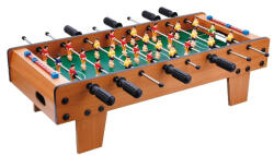 Flippy Masa de Fotbal cu Teren, Flippy, cu Picioare Scurte, 8 Manere, Tablou de Scor, 64 x 20 x 47 cm, din Lemn Otel ABS, Maro (teo-135234)