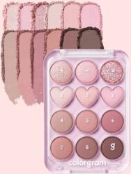 colorgram Paletă de farduri de pleoape, Colorgram, Pin Point Eyeshadow Palette, 12g - 02 Masca de fata
