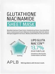 APLB Masca de față cu glutathion și niacinamidă, APLB, 25ml Masca de fata