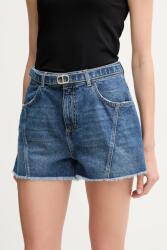 Twinset farmer rövidnadrág női, sima, magas derekú, 251TP2575 - kék 26