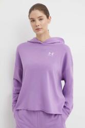 Under Armour edzős pulóver Rival lila, sima, kapucnis - lila M - answear - 16 990 Ft