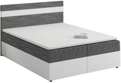 Expedo MODELA boxspring kárpitozott ágy + topper, 180x200, kornet 02/dolaro 511 (230684i)