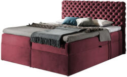 Expedo MARCH boxspring kárpitozott ágy + fedő, 200x200, riviera 59 (222030)
