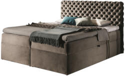 Expedo MARCH boxspring kárpitozott ágy + fedő, 180x200, riviera 16 (222025)