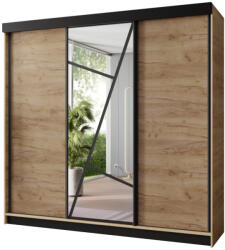 Expedo VENADA 2 ruhásszekrény, 200x205x59, tölgy craft arany (258941)
