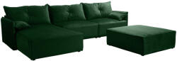 Expedo LINON 2 ágyazható sarok ülőgarnitúra + puff, 318x85x179, royal 25, balos (255474)