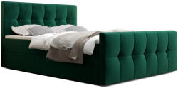 Expedo HATAN 2 kárpitozott boxspring ágy, 90x200, monolith 37, balos (159365)
