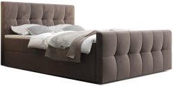 Expedo HATAN kárpitozott boxspring ágy, 160x200, monolith 15 (240010)