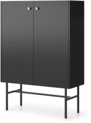 Expedo DIMANO magas komód, 93, 2x131, 7x39, fekete (259497)
