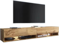 Expedo MENDES A 180 TV asztal, 180x30x32, Wotan tölgy, LED nélkül (212056)