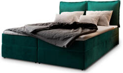 Expedo LINTO boxspring kárpitozott ágy, 160x200, monolith 37 (255728)