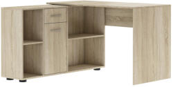 Expedo ELISEA íróasztal, 121, 4x75, 3x120, tölgy sonoma (239679)